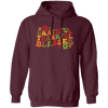 Grateful, Thankful, Blessed, Thanksgiving, Fall Season Pullover Hoodie