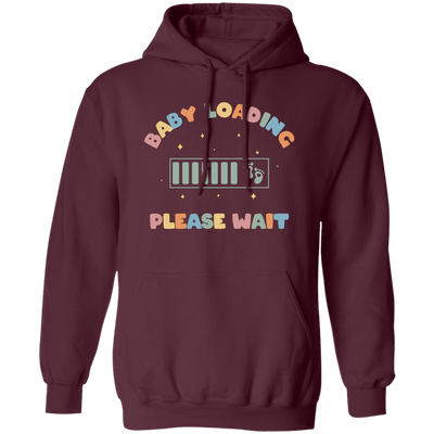 Baby Loading, Please Wait, Battery, Baby Energy Pullover Hoodie