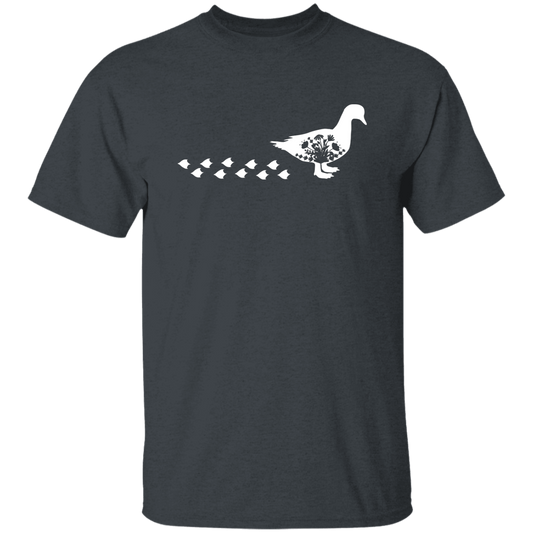 Duck Silhouette, Ducks Trace, Duck Footprint Unisex T-Shirt