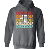 Disc Golf Game, Retro Disc Golf, Through The Disc To The Basket Pullover Hoodie