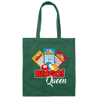 Bingo Queen, Get The Prize, Win The Game, I Am Bingo Queen Canvas Tote Bag