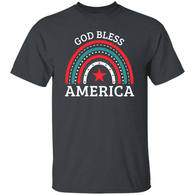 God Bless America, Rainbow American, Retro Rainbow Unisex T-Shirt