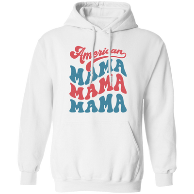 Retro Mama, American Mama, Mother America, Mommy Pullover Hoodie