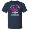 I Survival 25 Years Of Marriage, 25th Anniversary, Love My Wife, Husband Unisex T-Shirt