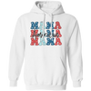 Mama, American Mama, Groovy Mama, Mommy's Day Pullover Hoodie