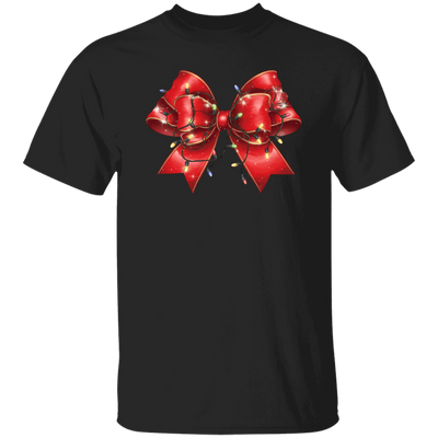 Red Bow, Christmas Light, Love Xmas, Bling Christmas Christmas Unisex T-Shirt