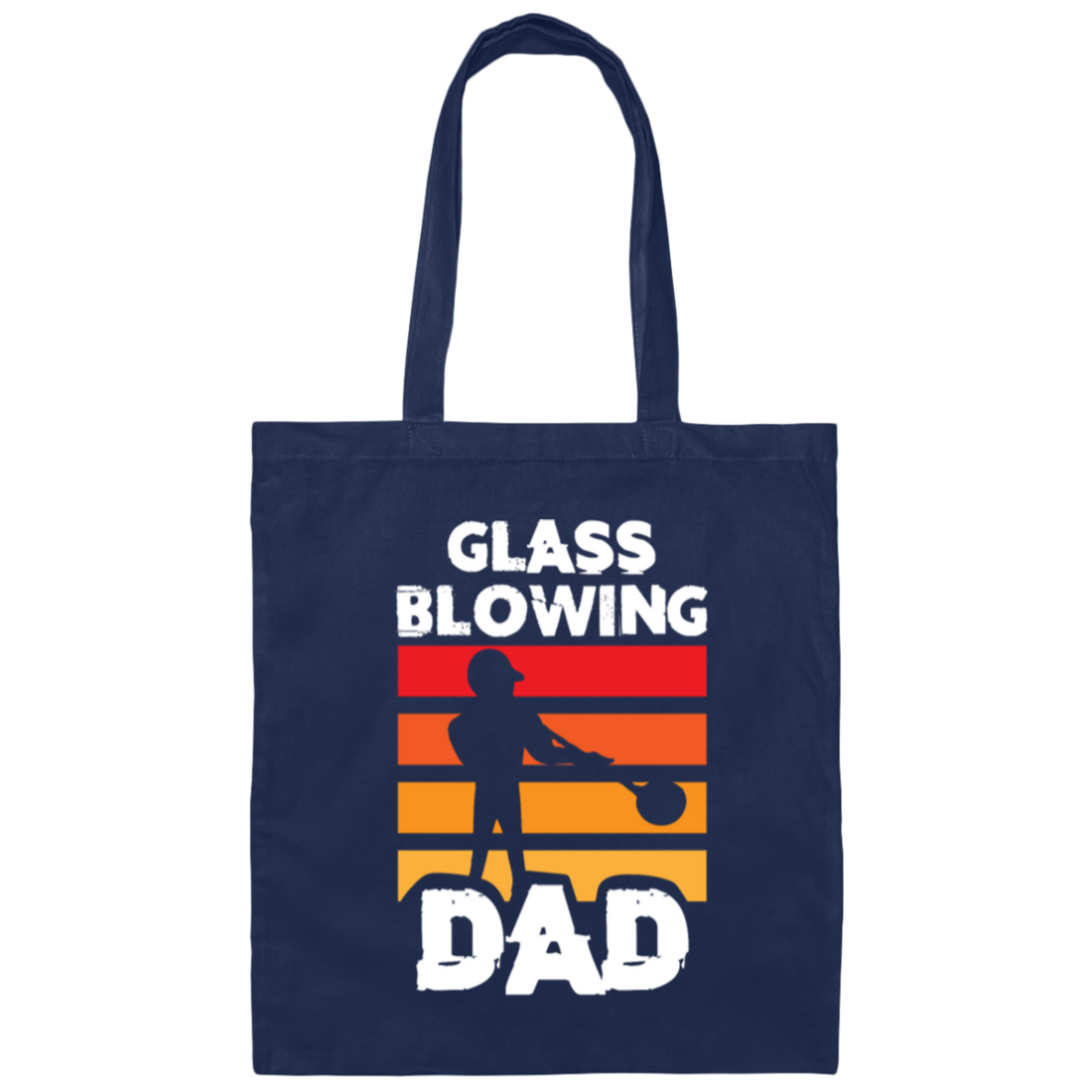 Love Dad Gift, Glass Blowing Dad, Blowing Job Gift, Daddy Gift, Retro Blowing Job Canvas Tote Bag