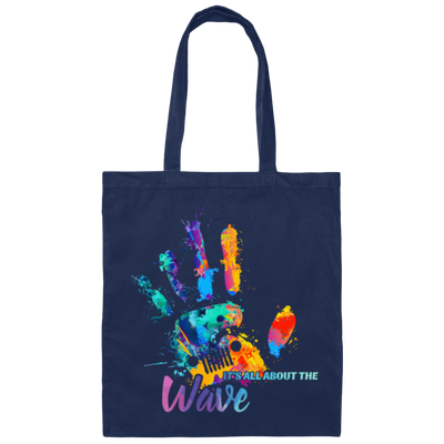 It's All About Wave Jeep Hand Wave Canvas Tote Bag