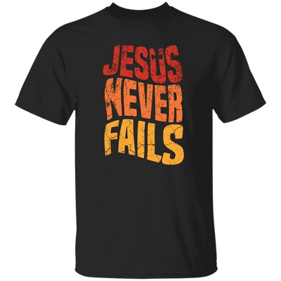 Jesus Never Fails, Jesus Cross, Retro Jesus, Christ Cross Unisex T-Shirt