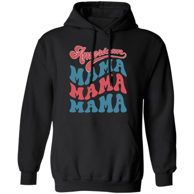 Retro Mama, American Mama, Mother America, Mommy Pullover Hoodie