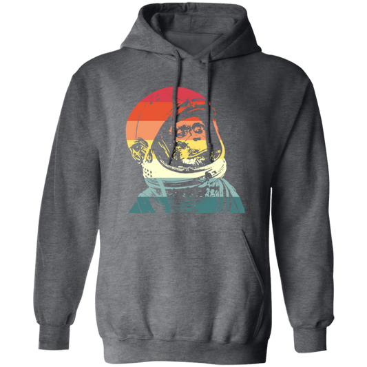 Cool Space Monkey Astronaut, Monkey In The Spaces, Retro Style, Love Monkey Pullover Hoodie