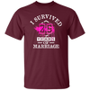 I Survival 25 Years Of Marriage, 25th Anniversary, Love My Wife, Husband Unisex T-Shirt