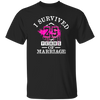 I Survival 25 Years Of Marriage, 25th Anniversary, Love My Wife, Husband Unisex T-Shirt