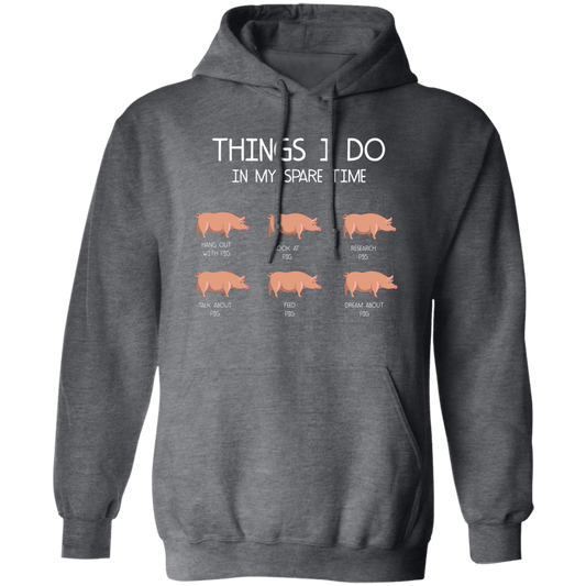 Things I Do In My Spare Time, Love Pig Pullover Hoodie