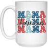 Mama, American Mama, Groovy Mama, Mommy's Day White Mug