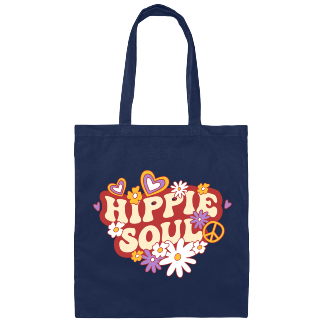 Hippie Soul, Groovy Soul, Groovy Style, Groovy Hippie Canvas Tote Bag