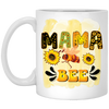 Mama Bee, Mother's Day Gifts, Bee Hard Working White Mug