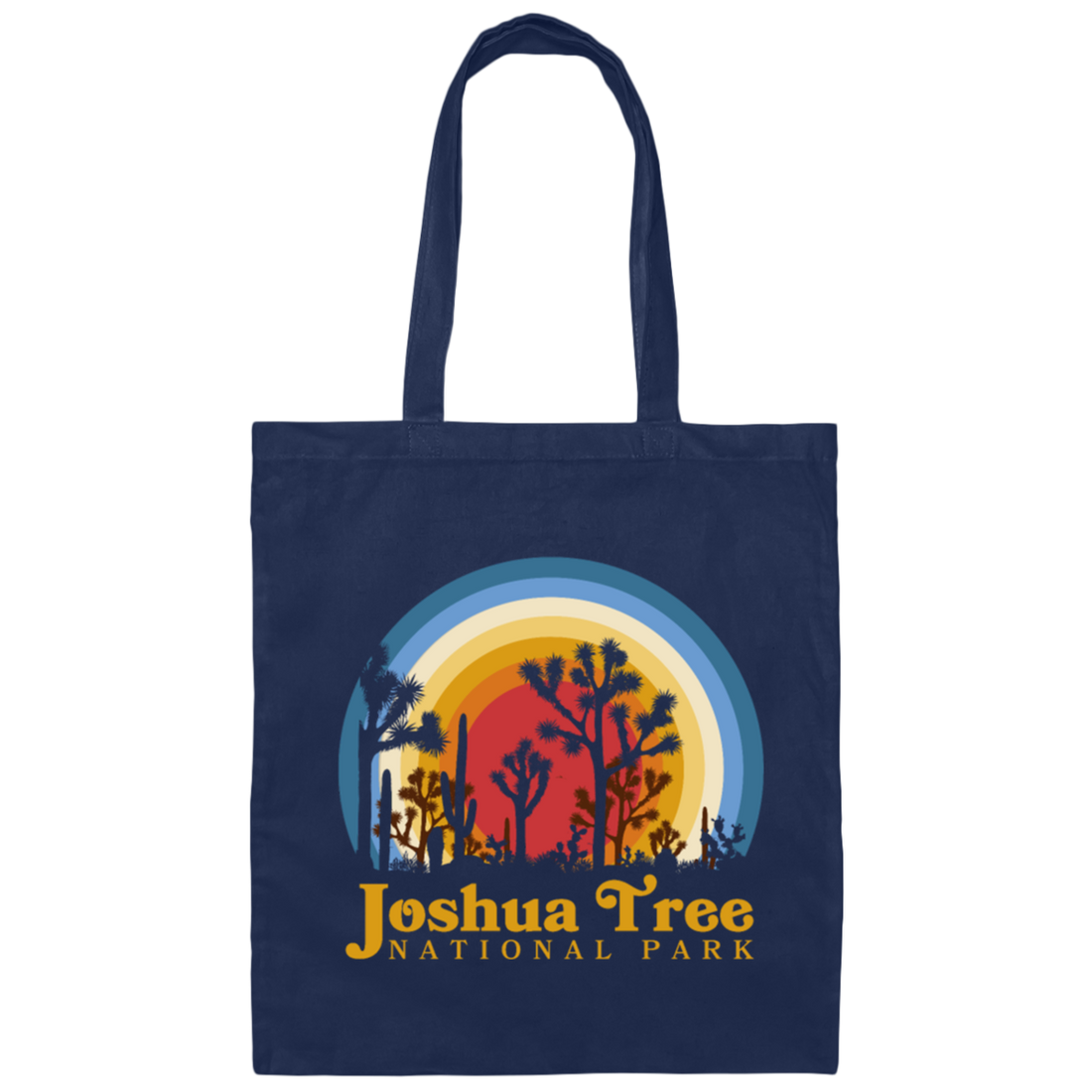 Joshua Tree Park Lover, National Gift, Retro Park Gift, Mountain Lover Gift, Joshua Tree Canvas Tote Bag