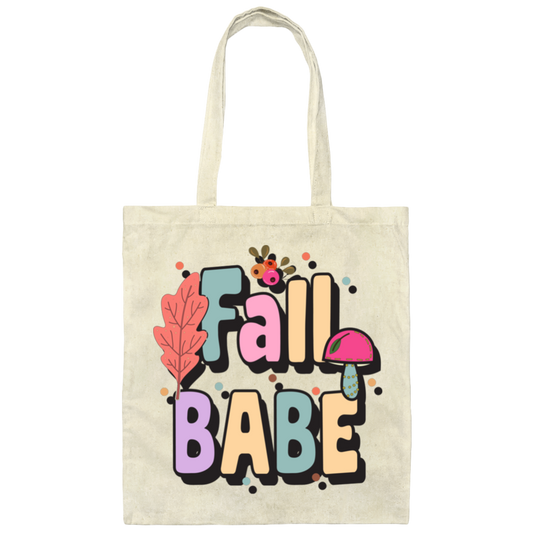 Fall Babe, Love Fall, Fall Season, Fall Air, Groovy Fall Canvas Tote Bag