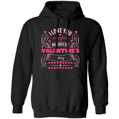 I Love You Everyday, Not Just On Valentine's Day, Valentine Lover, Valentine's Day Pullover Hoodie