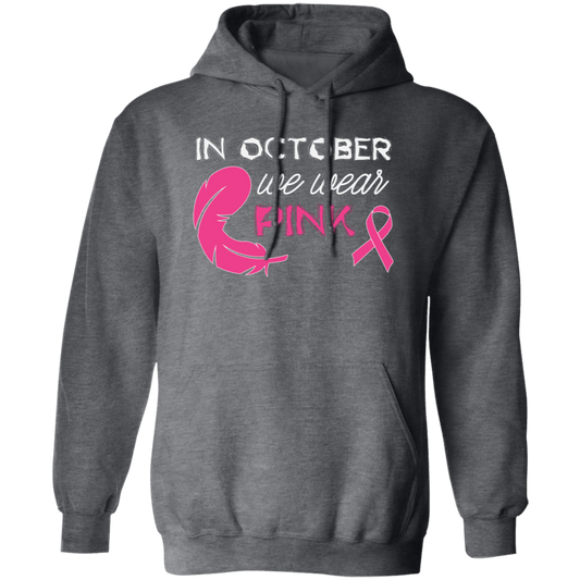 Stay warm and join the fight against cancer with this stylish hoodie! It features a pink ribbon, along with a pink feather design, making it the perfect way to show your support for breast cancer awareness. It's great for October and beyond, all while helping to raise crucial funds for cancer research.