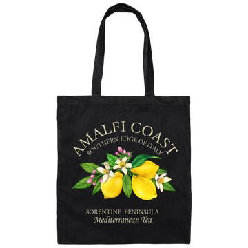 Amalfi Coast Southern Edge Of Italy, Sorentine Peninsula Mediterranean Tea Canvas Tote Bag
