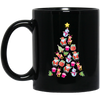 Christmas Tree Made By Xmas Element, Love Christmas Tree, Merry Christmas, Trendy Christmas Black Mug