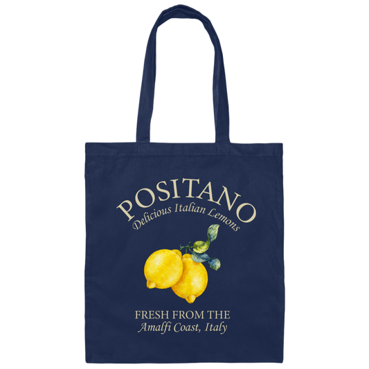 Positano Delicious Italian Lemons Fresh From The Amalfi Coast Canvas Tote Bag