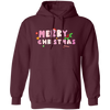 Merry Christmas, Pinky Christmas, Pink Lover, Christmas Lover, Merry Christmas, Trendy Christmas Pullover Hoodie