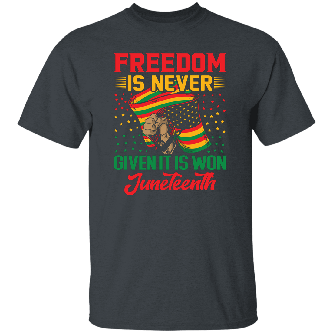 Freedom Is Never Given It Is Won Juneteenth, Black Matter Unisex T-Shirt