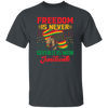 Freedom Is Never Given It Is Won Juneteenth, Black Matter Unisex T-Shirt