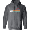 Vintage Gift For 73, 1973 Vintage Birthday, Retro Sunset 1973 Gift Pullover Hoodie