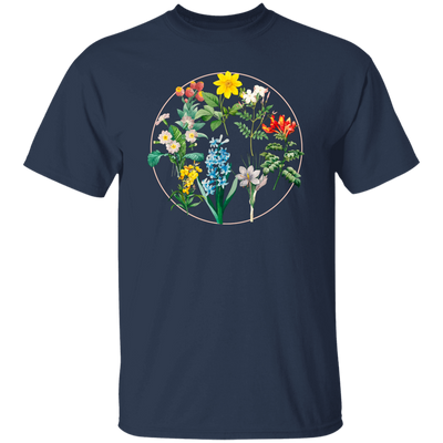 Wild Flowers, Lady Gift, Flowers in A Circle, Love Flowers Unisex T-Shirt