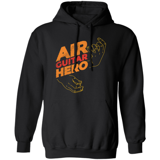 Best Guitar, Love Music, Air Guitar Hero, Love Guitar Gift Idea Pullover Hoodie