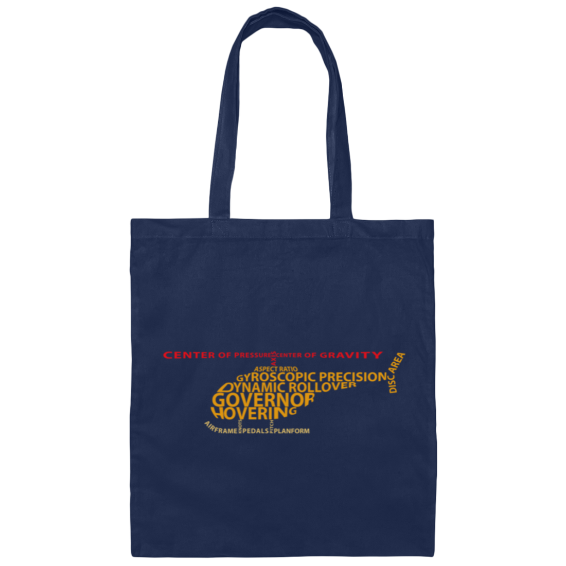 Aircraft Terms, Cool Helicopter Lover Gift Canvas Tote Bag