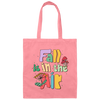 Fall Is In The Air, Fall Season, Fall Vibes, Groovy Fall Canvas Tote Bag