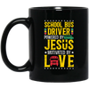Love Jesus Gift, School Bus Driver Jesus Faith, Best School Black Mug