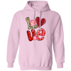 Love Gnome, My Love, Valentine Pattern, Leopard Love, Valentine's Day, Trendy Valentine Pullover Hoodie