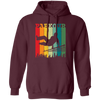 Parkour, Retro Surfing Player, Surfer, Surfing Team Pullover Hoodie