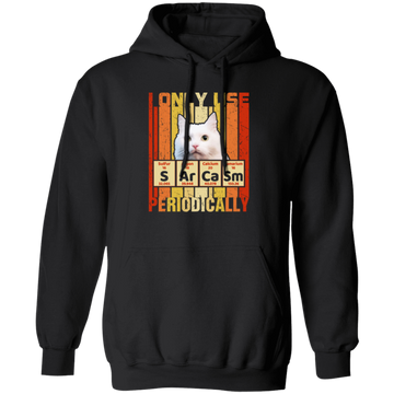 Cat Lover, Sarcasm Funny For Women Gift Periodic Table Gift Pullover Hoodie