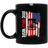 Disc Golf Wife, American Disc Golf, Disc Golf Game Black Mug