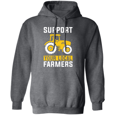 Support Your Local Farmers, Trucktor Retro, Retro Farming Pullover Hoodie