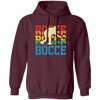 Retro Bocce, Bocce Ball, Bocci Ball, Vintage Boccie Pullover Hoodie