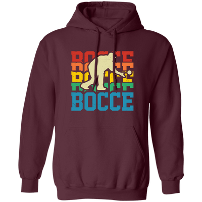 Retro Bocce, Bocce Ball, Bocci Ball, Vintage Boccie Pullover Hoodie