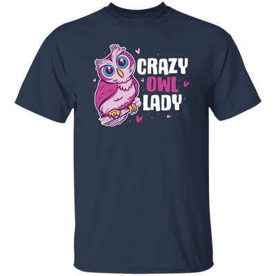 Crazy Owl Lady, Merry Xmas Gift For Owl Lover Purple Tone, Owl In Space Unisex T-Shirt