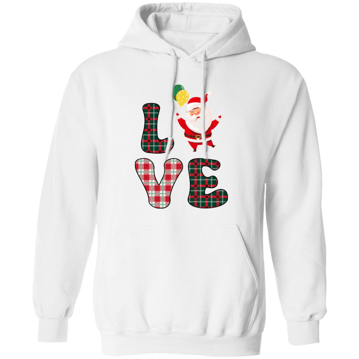 Love Santa, Love Christmas, Caro Christmas Pullover Hoodie
