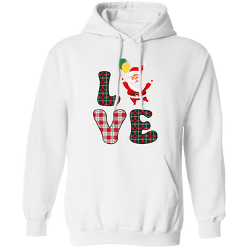 Love Santa, Love Christmas, Caro Christmas Pullover Hoodie
