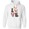 Love Santa, Love Christmas, Caro Christmas Pullover Hoodie