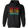 My Home Office Is My Happy Place, Good Job, Gift For Employee Work From Home Retro Pullover Hoodie