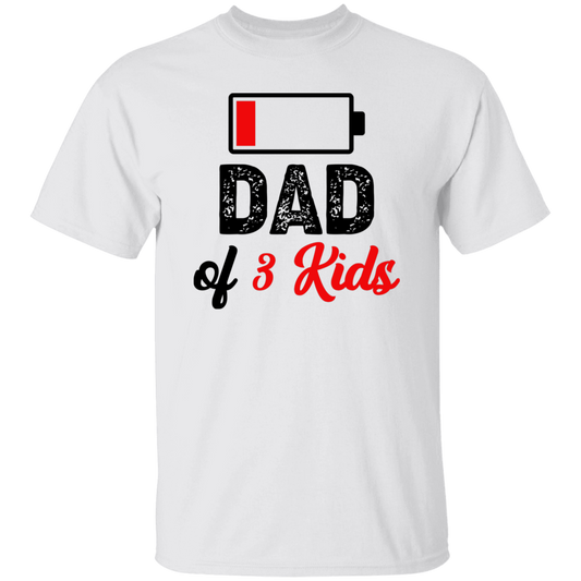 Dad Of 3 Kids, Out Of Battery, Father's Day Gift, Dad Gift Unisex T-Shirt